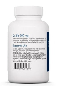 Allergy Research Group Ox Bile 500mg 100 capsules