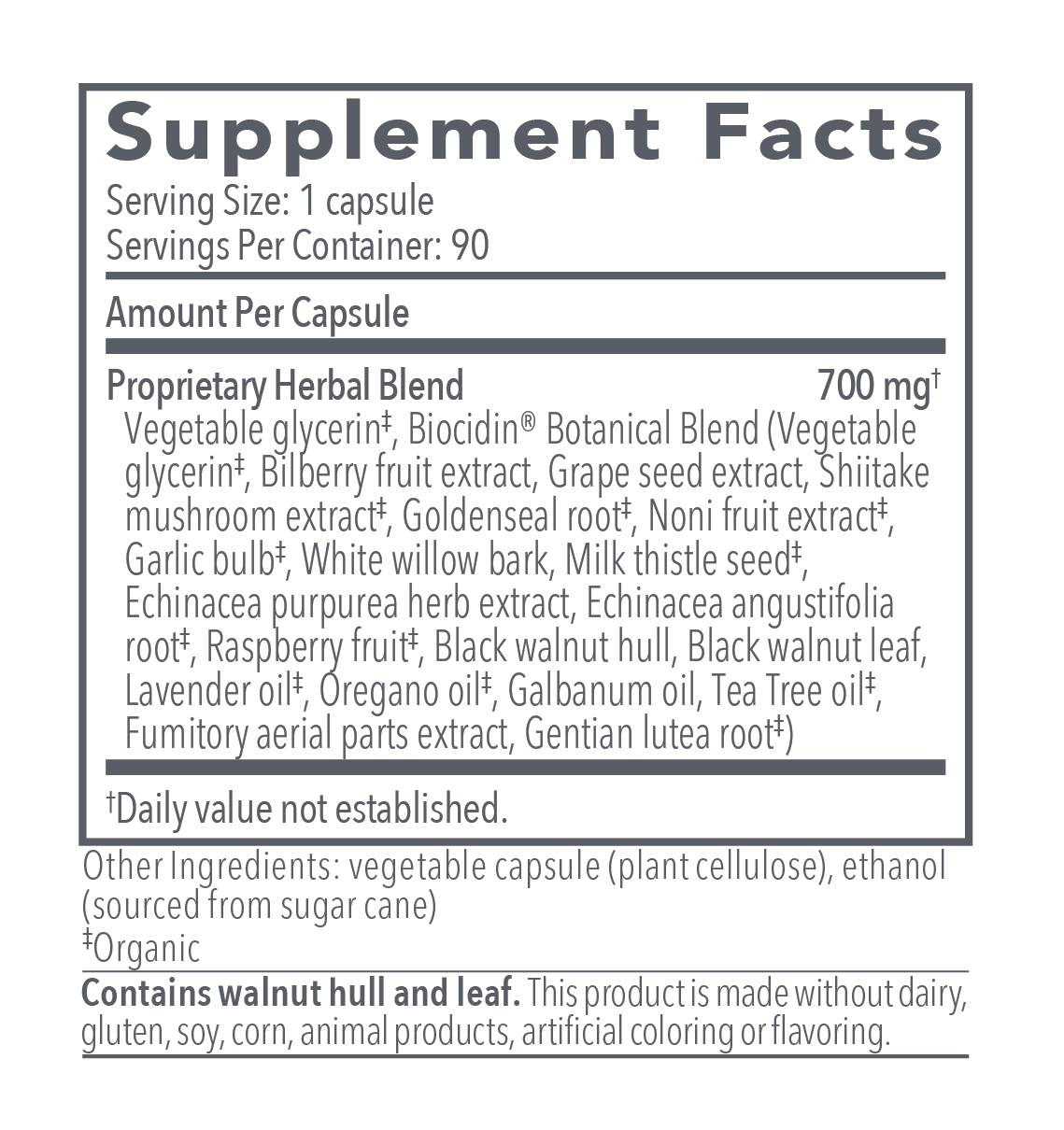 Biocidin Broad Spectrum 90 Capsules