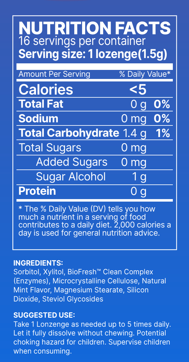 MBL Enzymatic Mouth Cleaning Lozenges