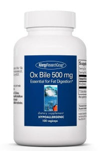 Allergy Research Group Ox Bile 500mg 100 capsules
