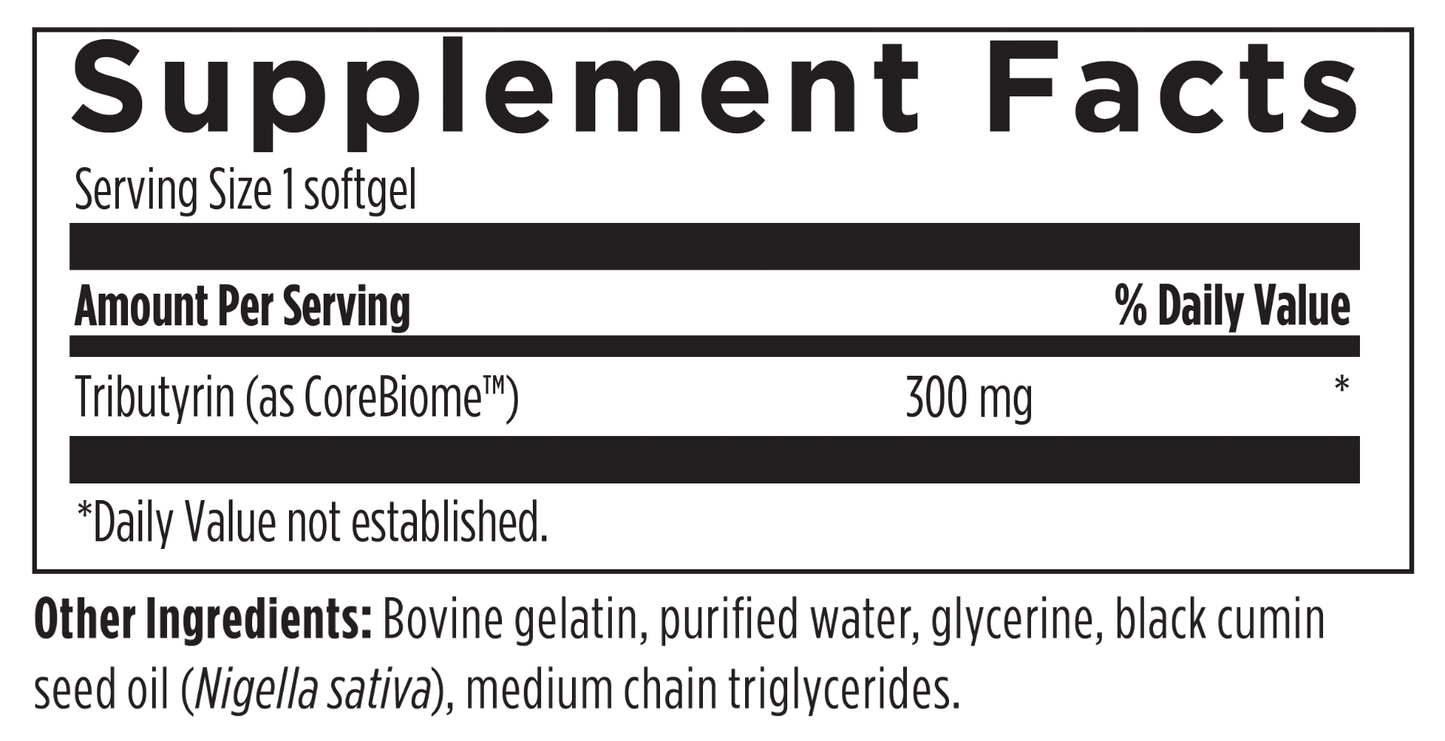 Designs for Health Tri-Butyrin Supreme 60 softgels