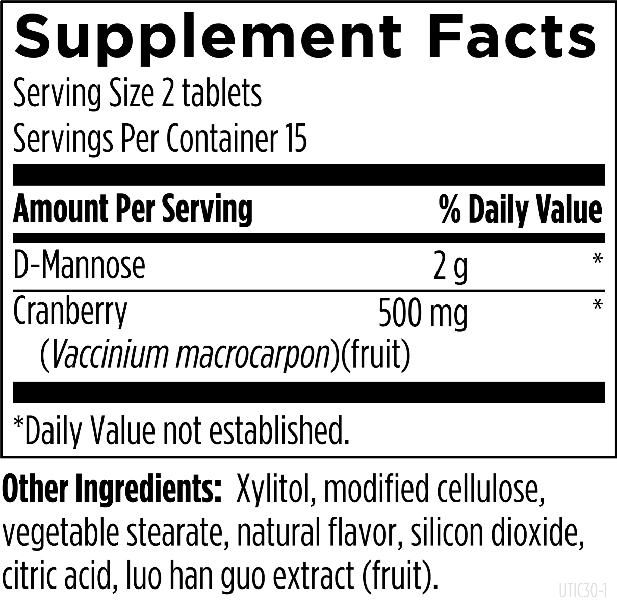 Designs For Health UT Intensive Chewables 30 Tablets